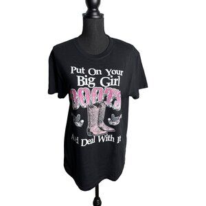 Bundle of Two Country Western Tee Shirts 100% Cotton Women's M